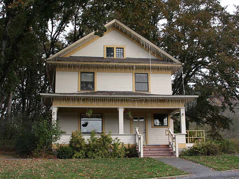 Older home roofline