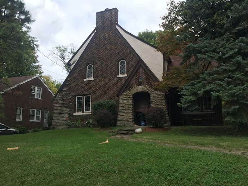 Home exterior with siding and roof